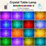 Crystal Touch Night Light for Bedroom Decor (16 Colors, Remote, USB) - Image 7